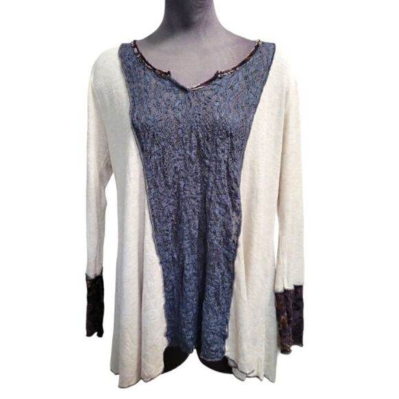 EC MARIGOLD LA LONG SLEEVE BOHO TUNIC SZ.S - Picture 1 of 4